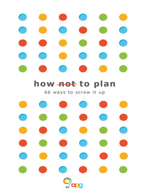 cover image of How not to Plan